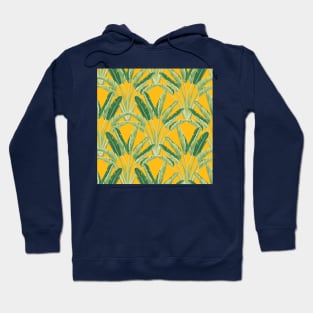 Magnolia Yellow Travellers Palm Hoodie